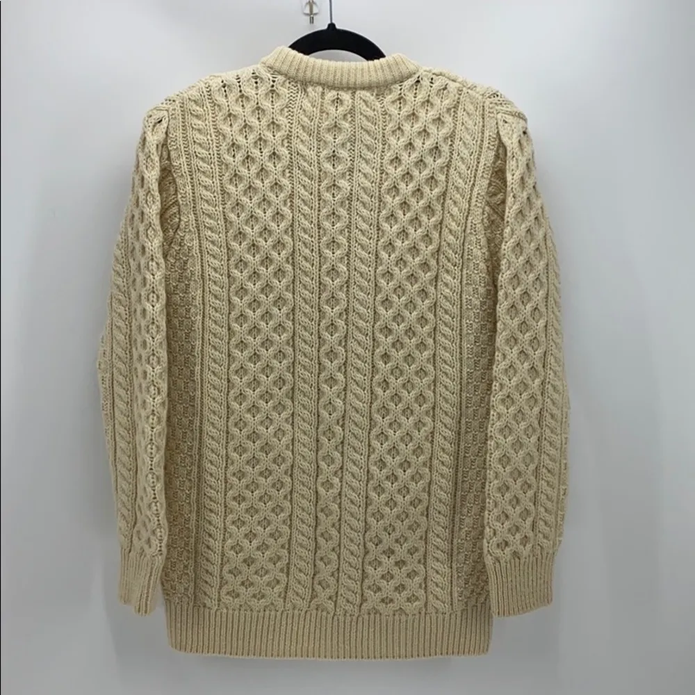 Vintage Inis Crafts cardigan granny core coastal Grandma Size M - Image 4