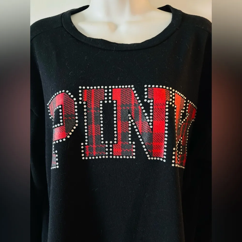 Victoria’s Secret woman’s rhinestone logo sweatshirt Small - Image 4