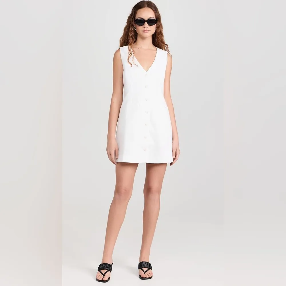 NWT O.P.T. Akiya Vest Mini Dress Medium White - Image 7