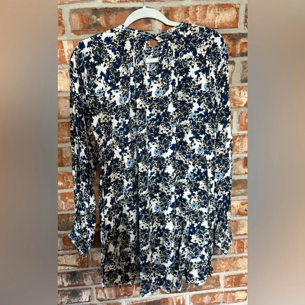 Free People Flowers In Her Hair Smock detail Tunic Top - Image 5