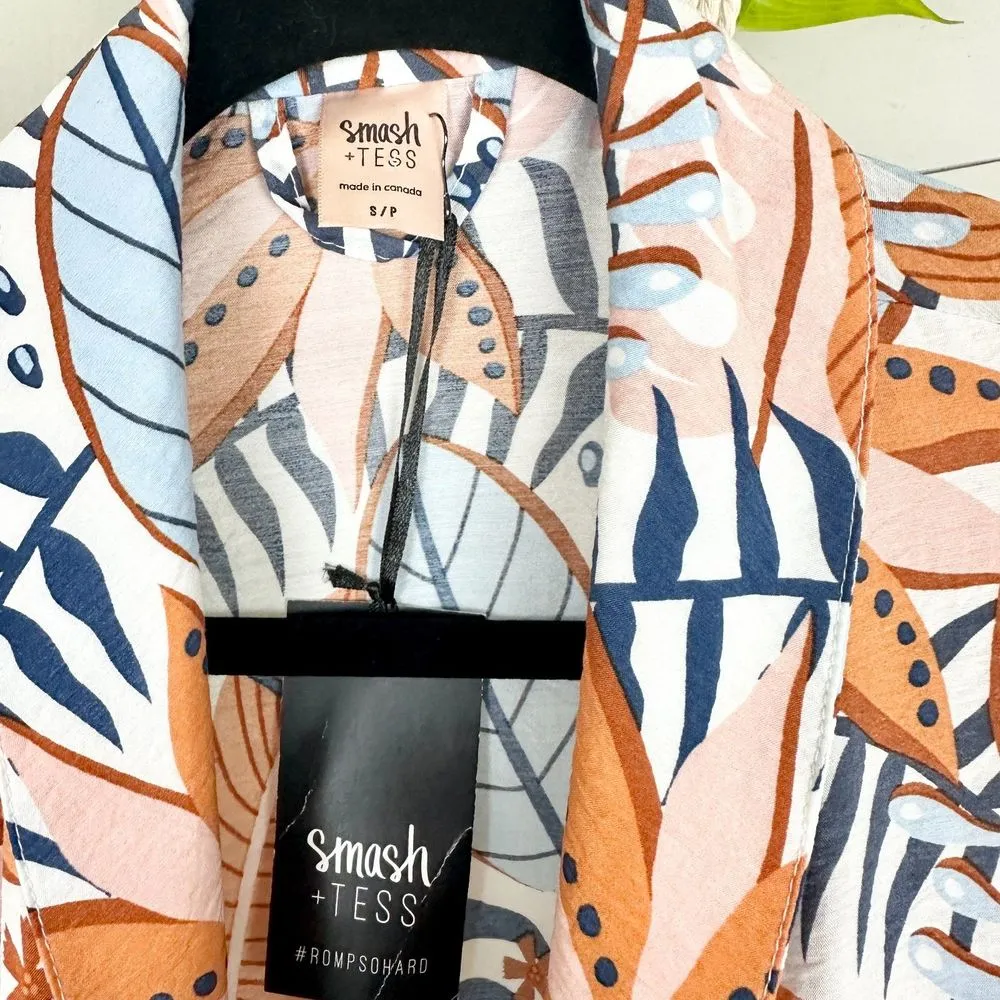 Smash + Tess Out of Office Duster Size Small NWT Tahiti Sunrise Coverup - Image 11