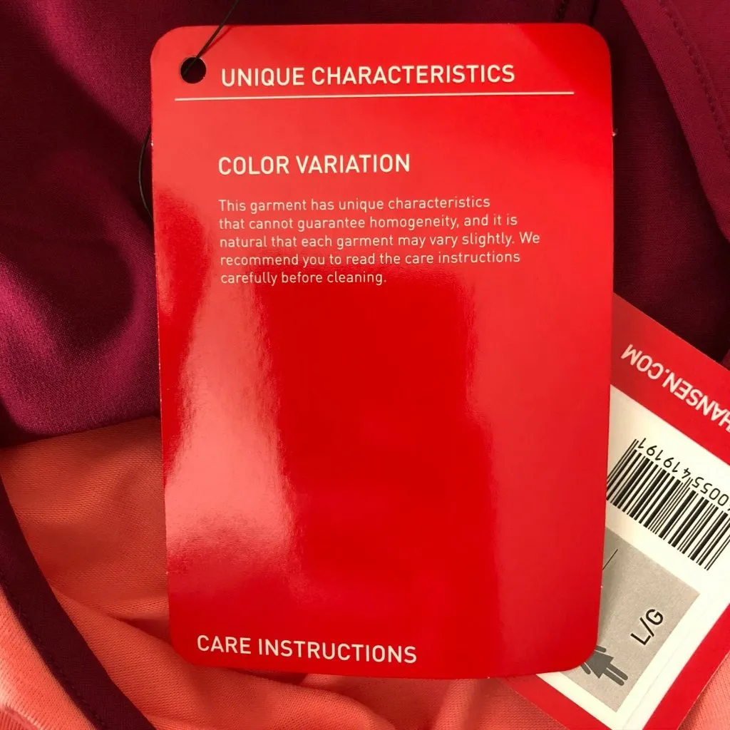 Helly Hansen Womens Sleeveless Top Muscle Tee Color Block Vented Pink Purple L - Image 4