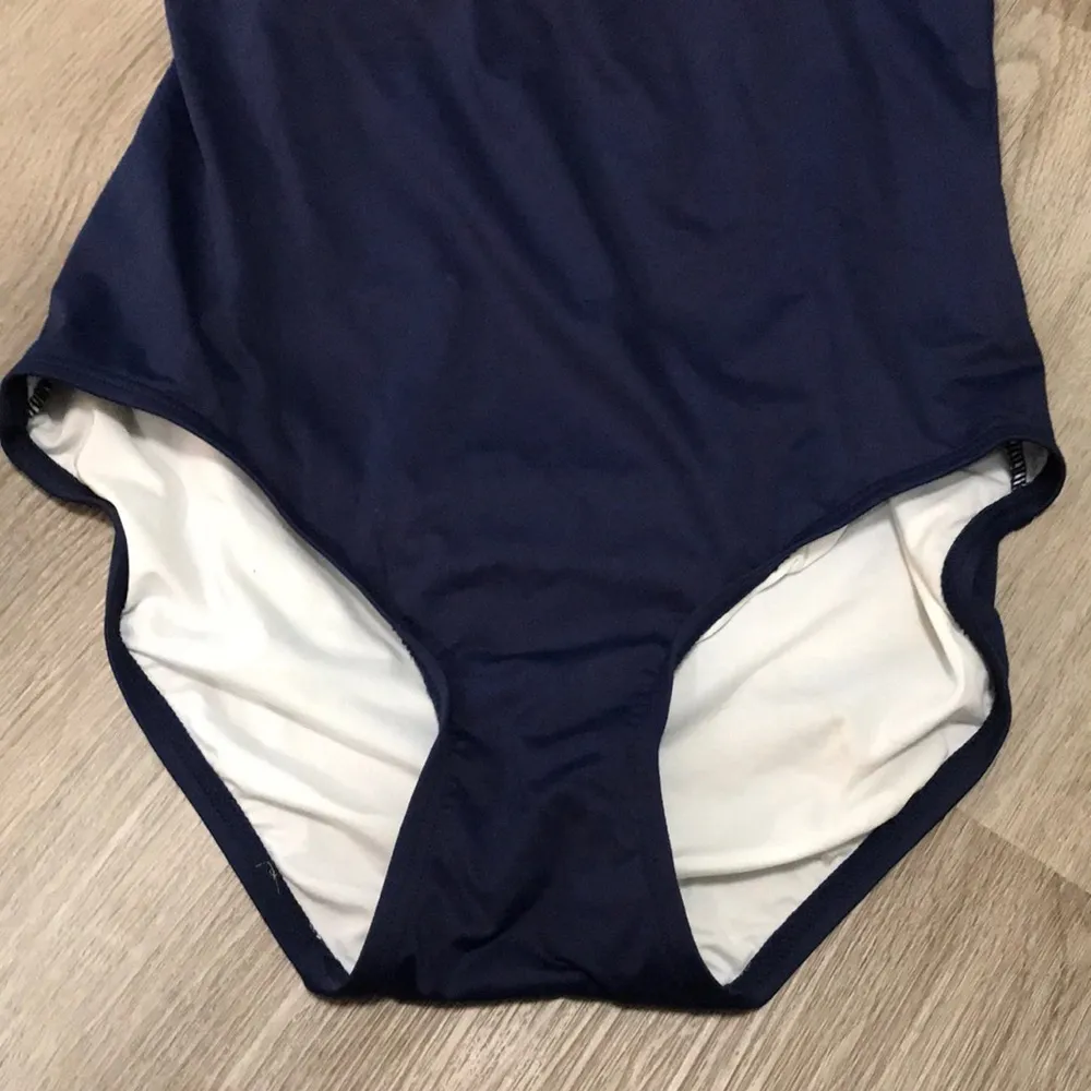 Michael Kors Navy Blue One Piece Swim Bathing Suit - Image 3