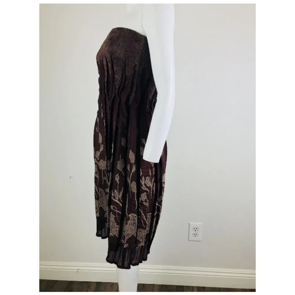 NOSTALGICA Small/Med Tube Dress Purple Cinch Midi - Image 2