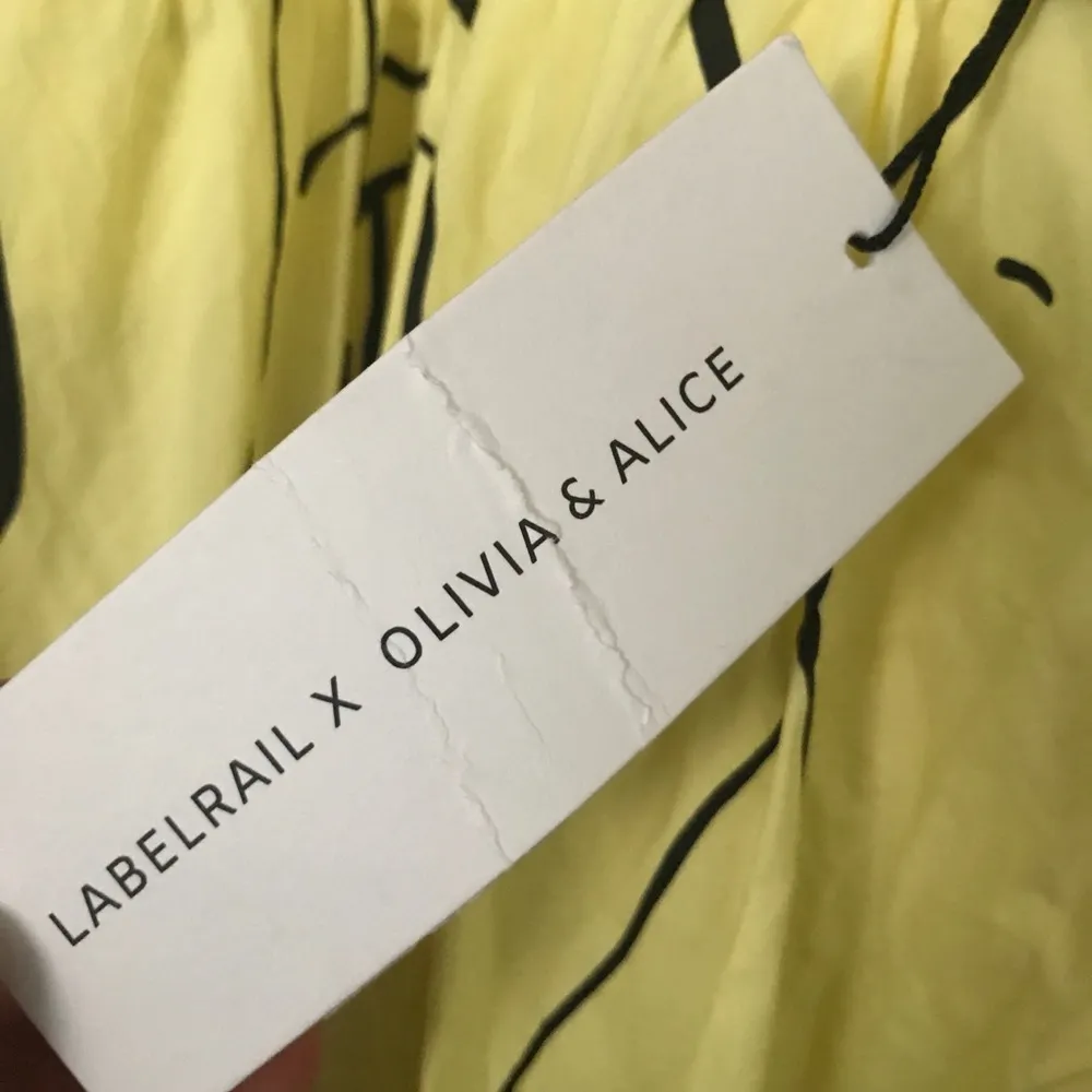 LABELRAIL X OLIVE & ALICE NWT UK 16 Yellow Abstract Smock Dress ASOS 14 - Image 11