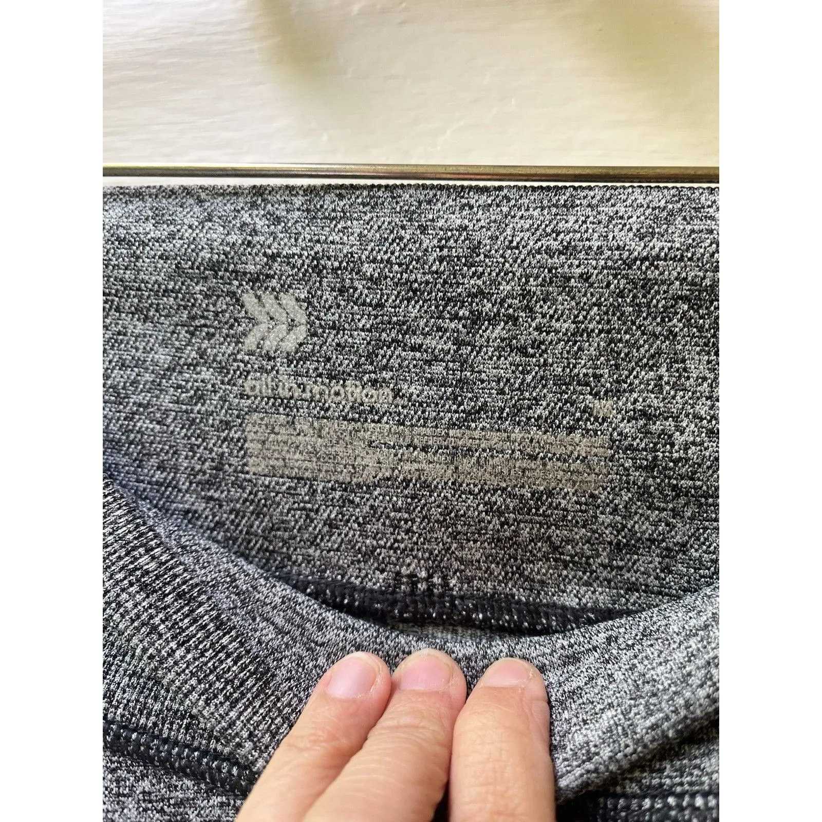 All in motion Leggings‎ High Rise Size Med Long Slate Gray Yoga Cross Training - Image 9