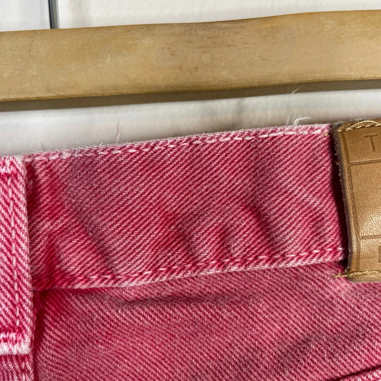 Vintage Y2K Tommy Hilfiger Hipster Straight Leg Jeans Pink Island Punch Womens 4 - Image 10