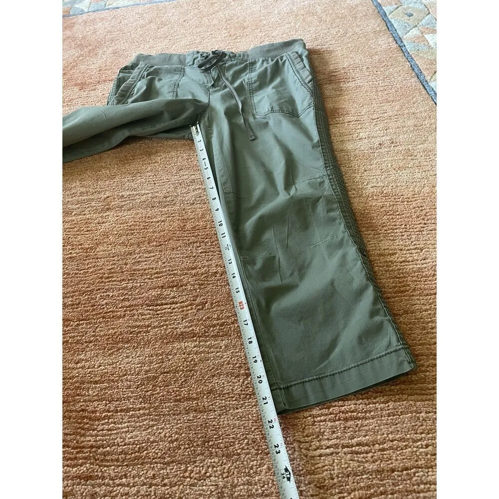 Khakis & Company Women’s Green Cropped Rolled Cotton Stretch Pants - Image 5