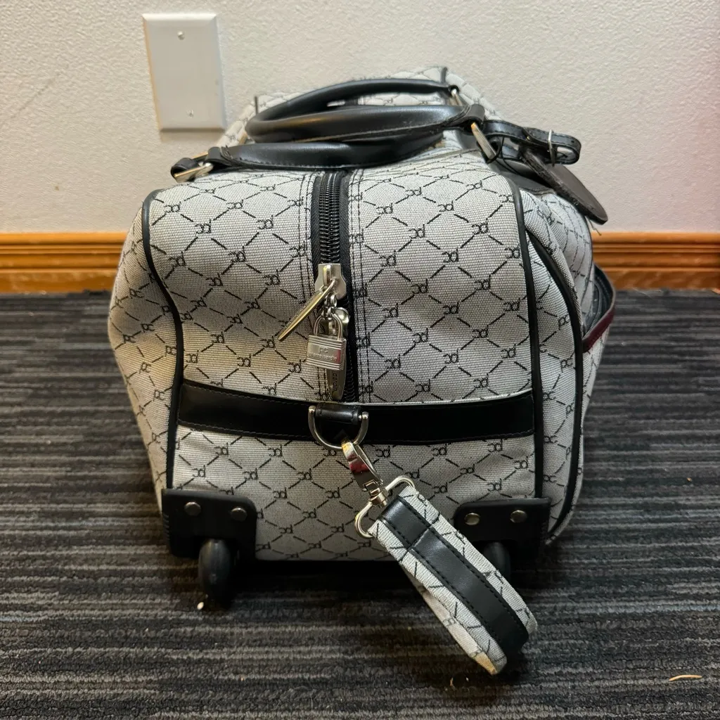 Pierre Cardin Wheeled Weekender Bag Black - Image 5