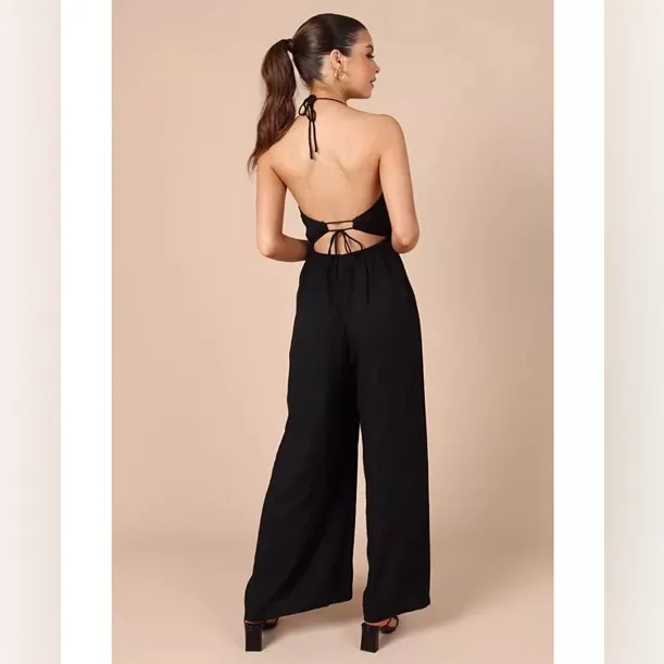 Petal + Pup IRVINE HALTER STRAIGHT LEG JUMPSUIT - Image 9