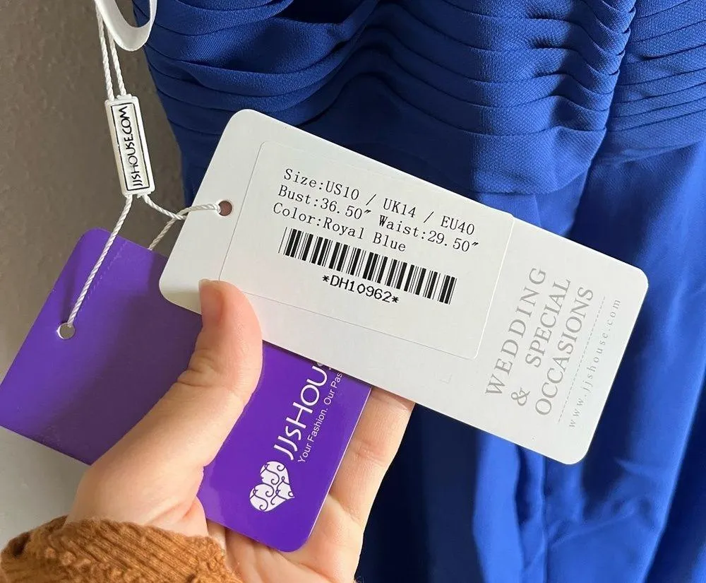 [JJ’s House] NWT Royal Blue Halter Lace Detail Dress- US 10 - Image 8