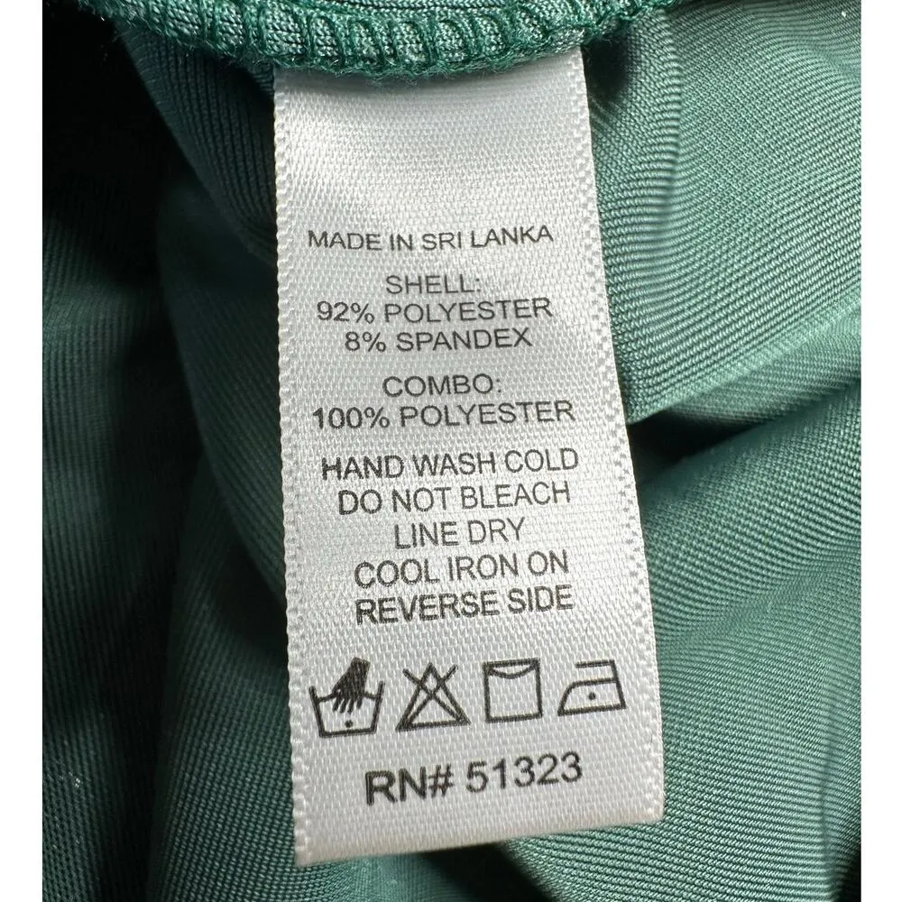 1.State: Green Velvet Tiered Dress - Image 8