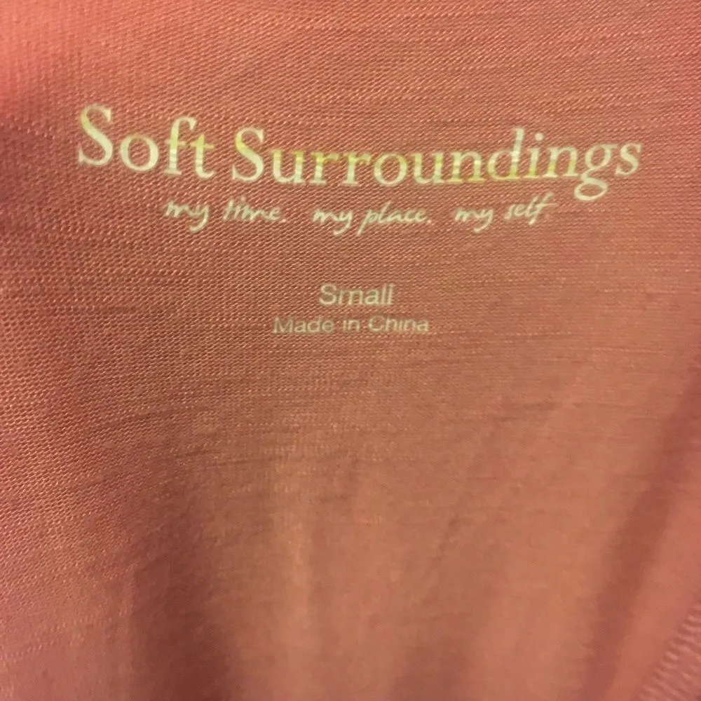 Soft Surroundings S rose a line Barbiecore artsy cozy tunic - Image 3