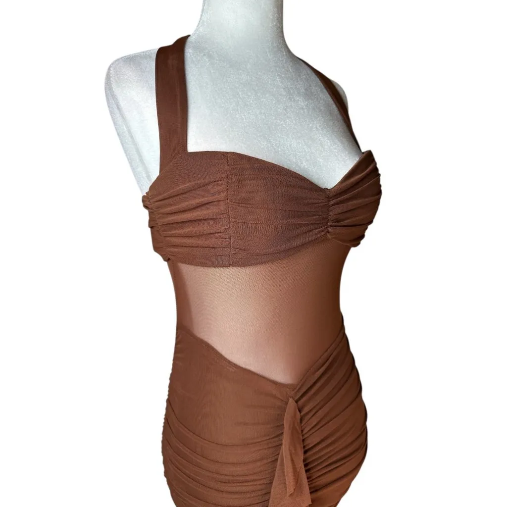 Runaway The Label Tallula Maxi Dress in Espresso New Small Womens Gown - Image 7