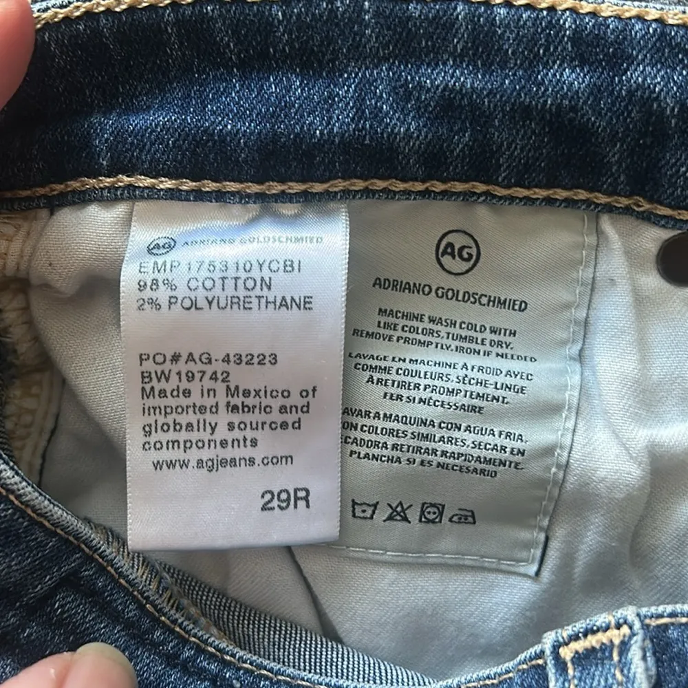 AG DENIM THE ISABELLE HIGH RISE STRAIGHT CROP JEANS SIZE 29 r - Image 6