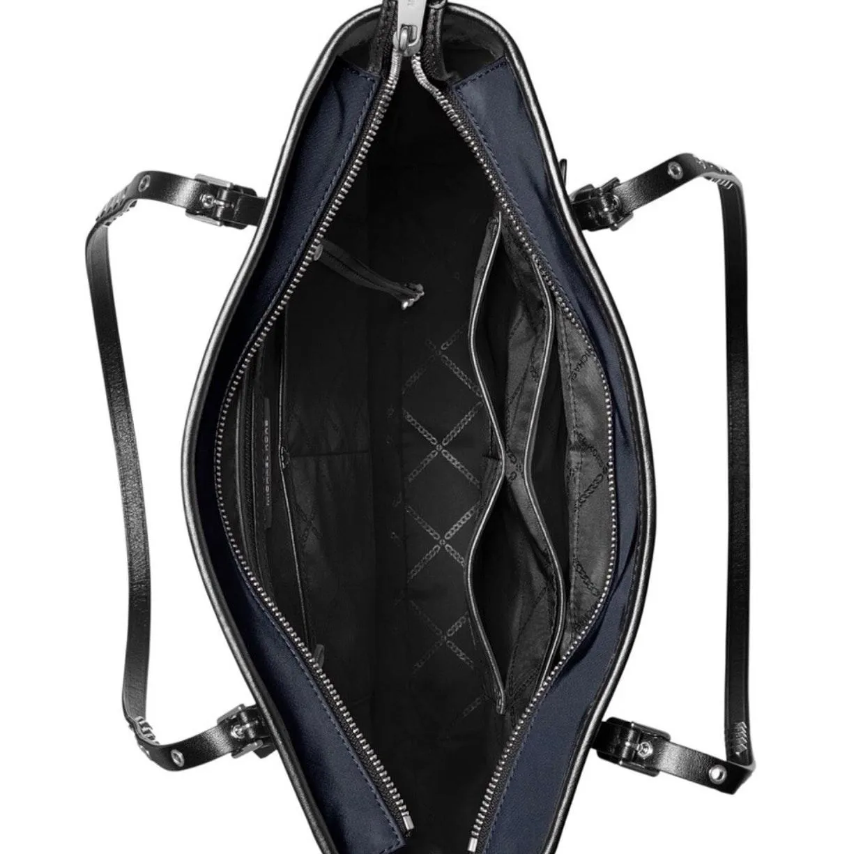 NWT  Leila Admiral Blue Nylon Tote Bag Purse - Image 4