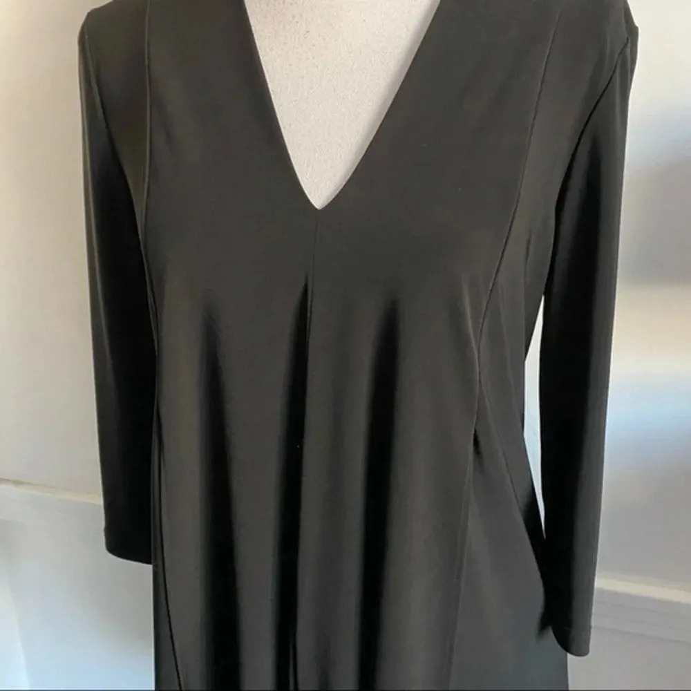 Joseph Ribkoff • NWT Solid Black Handkerchief Hem Tunic Blouse - Image 4