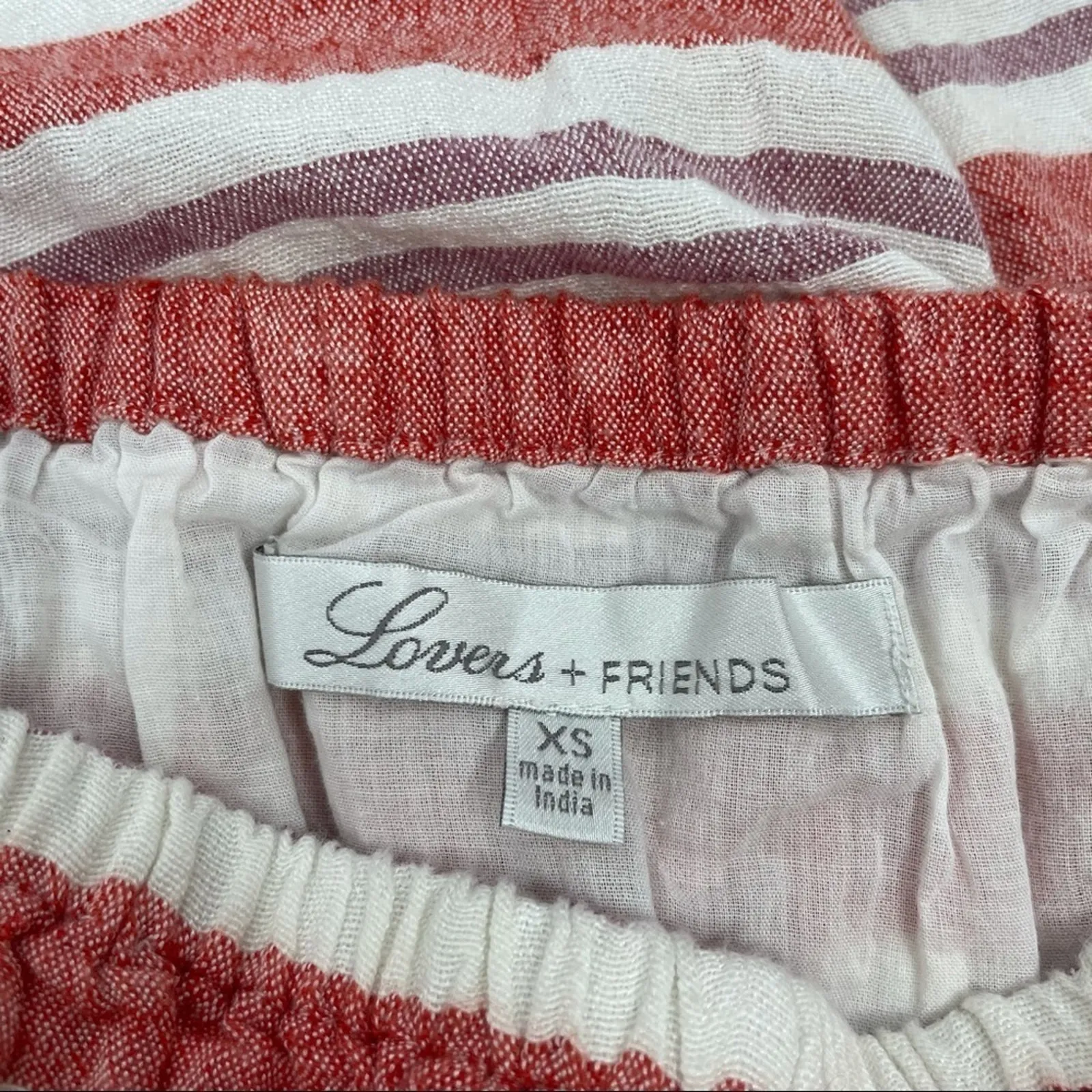 LOVERS + FRIENDS Dress Womens Size XS Striped Feminine Summer Beach Coastal - Image 8