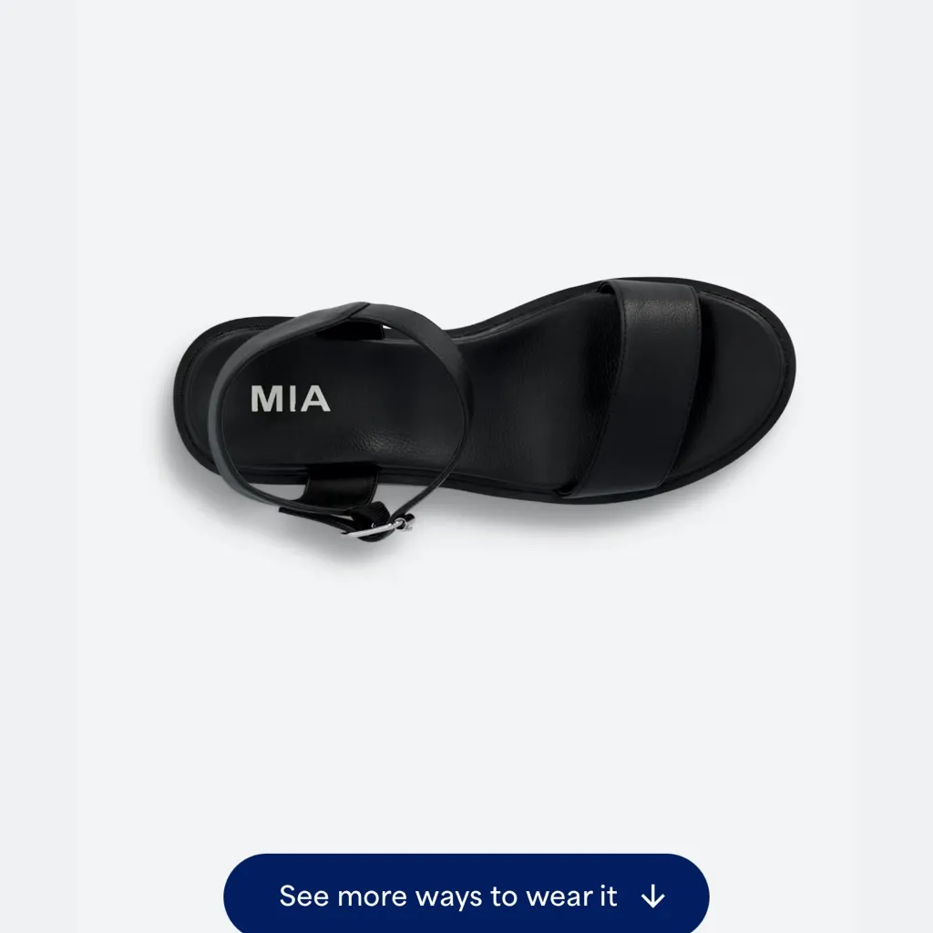 New Black Chunky Heel Sandals MIA  
Jobelle‎ Sandal - Image 2