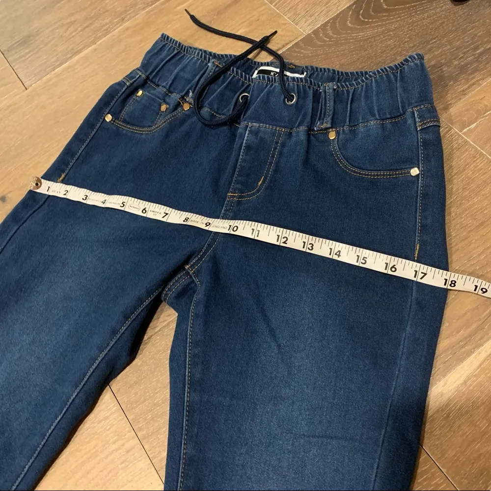 Pull on drawstring waist jeans size 7 short - Image 7