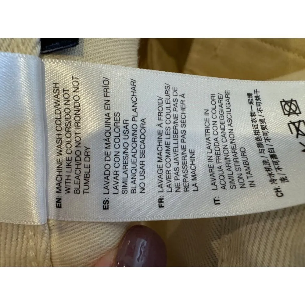 John Elliott‎ Pants Women 27 Beige Cotton Denim Pleated Front Baggy Tapered Leg - Image 10