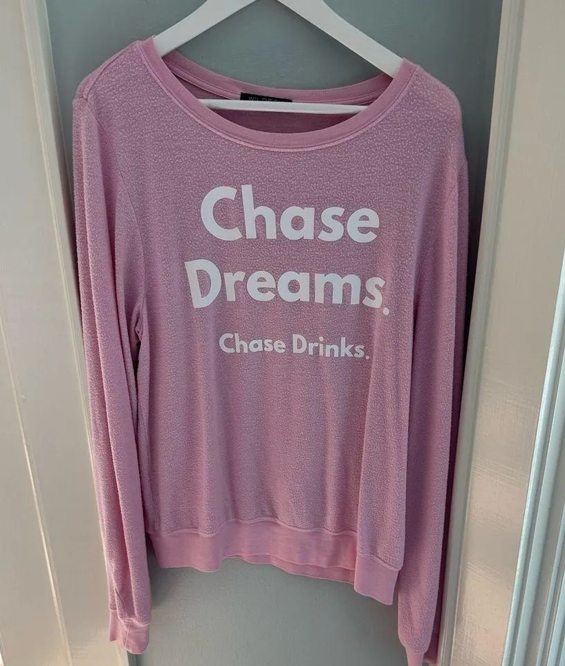 Wildfox  "Chase Dreams Chase Drinks" Pullover - Image 2