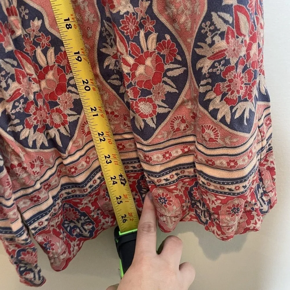 Spell & The Gypsy Jasmine 2 Piece Set Crop Top Palazzo Pants Size Small Blue - Image 9