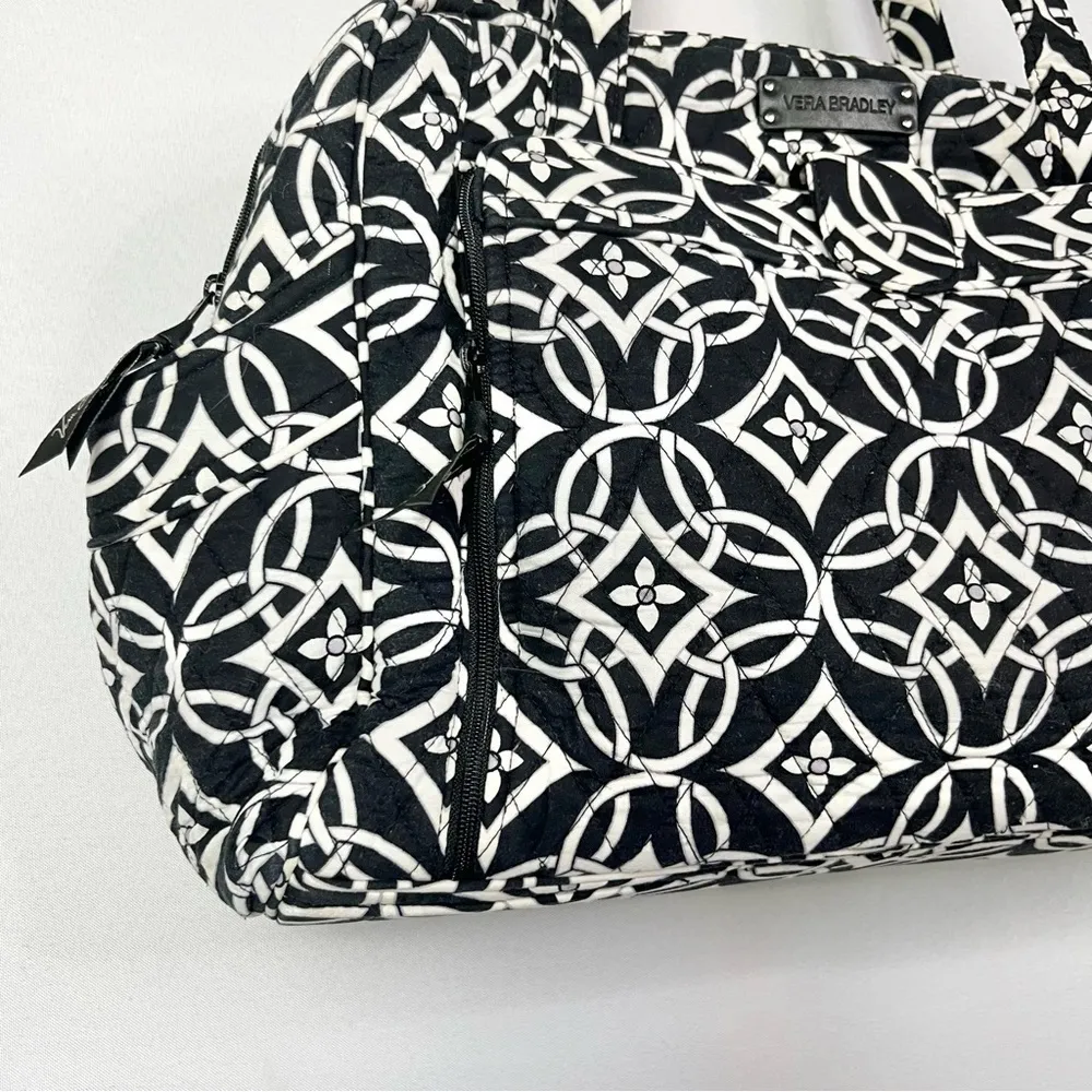 Vera Bradley Black & White Concerto Stroll Around Diaper Bag - Image 5