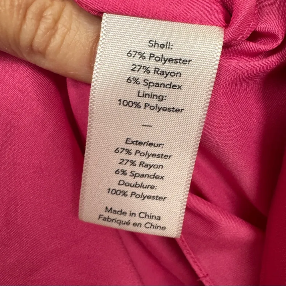 Likely Hot Pink Strapless High Low Dress Womens 14 Formal Bridesmaid Prom Gown - Image 5