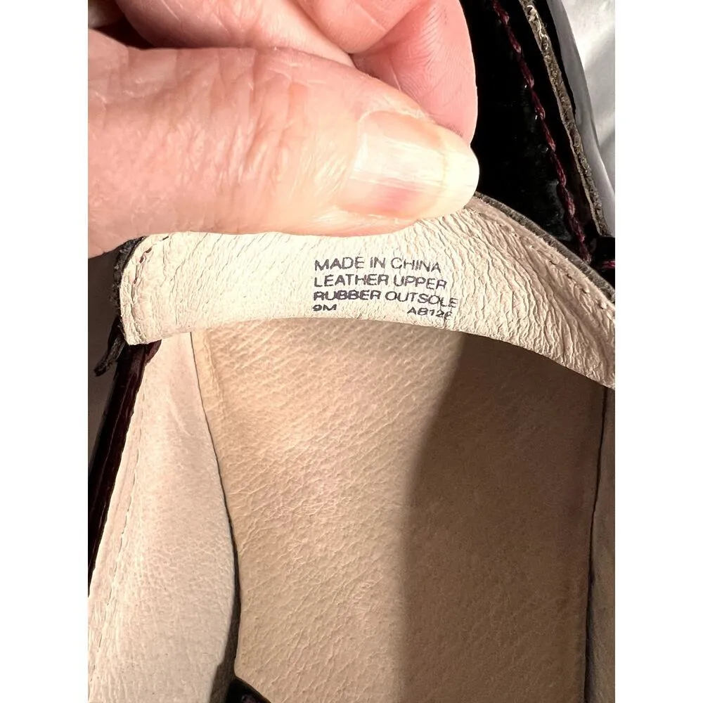 Michael Kors Bayville womens size 9 deep red patent-leather shoes - Image 8