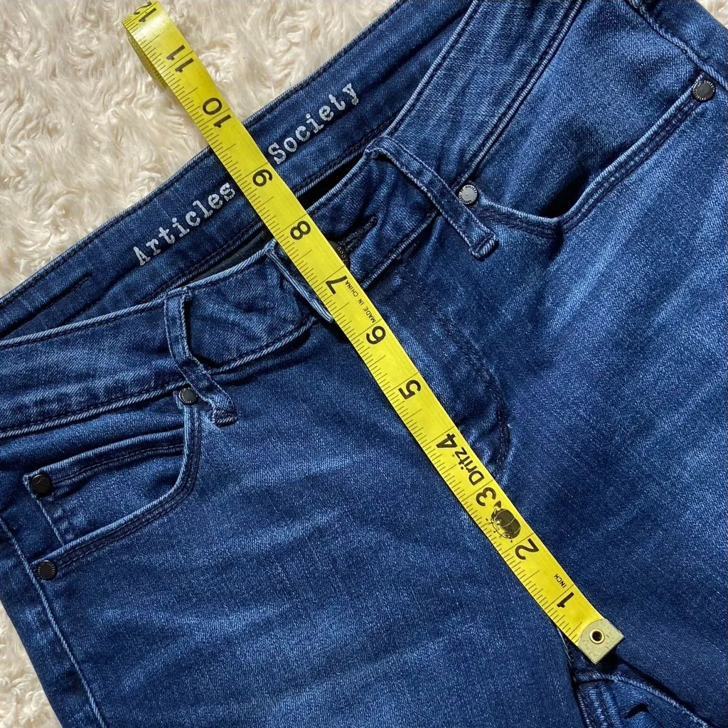 Articles of Society Dark Wash Skinny Low Rise Ankle Length Jeans Size 26 - Image 11