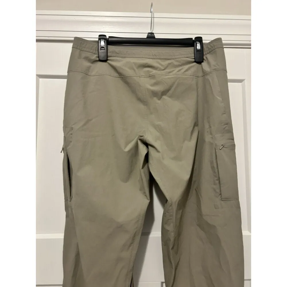 Mountain Hardwear Hiking Outdoor Work Pants Women’s Size 12 Tan Beige Stretch - Image 7