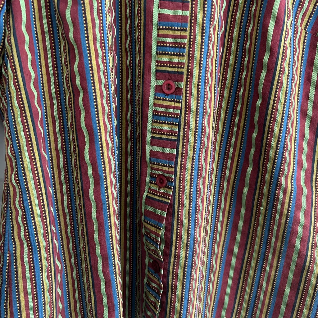 Koret Striped Shirt Red Green Multi Size M Size M - Image 4