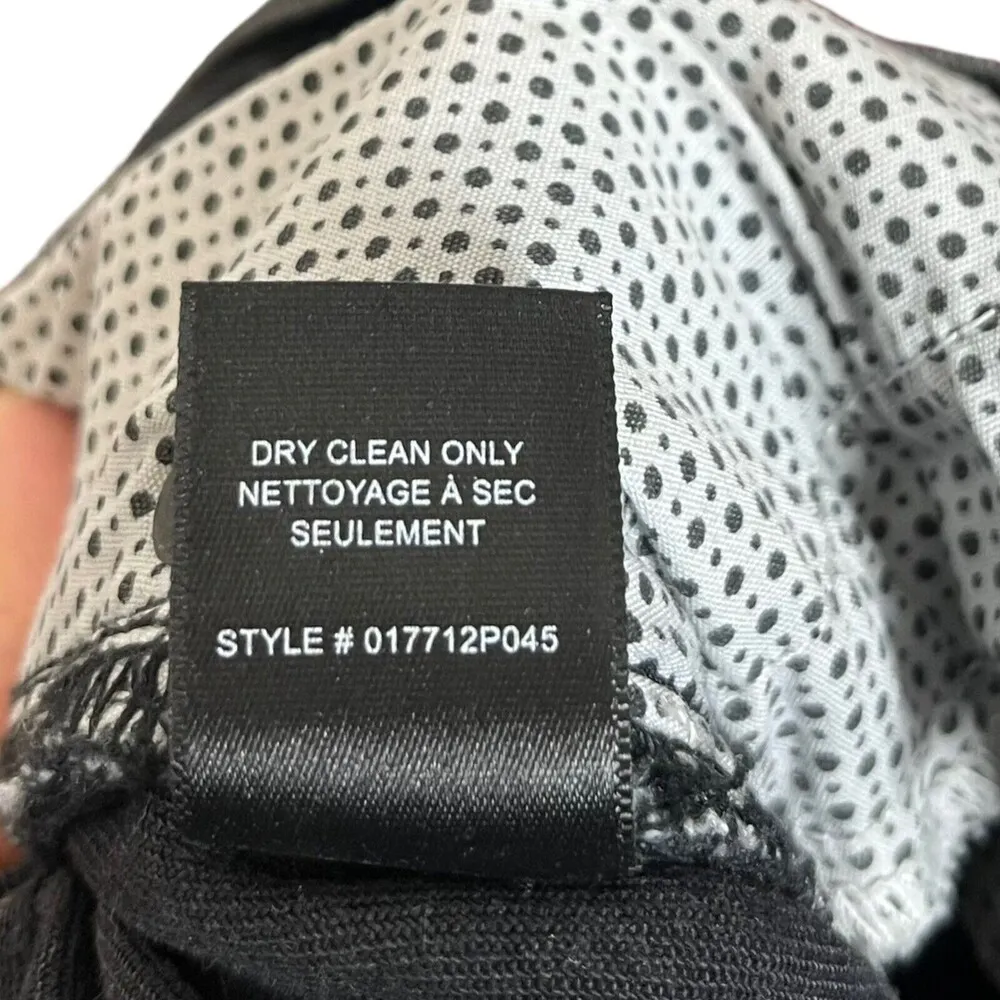 La Vie Rebecca Taylor Glitter Stripe Jeans Flare Fringe Hem Black Womens Size 29 - Image 10