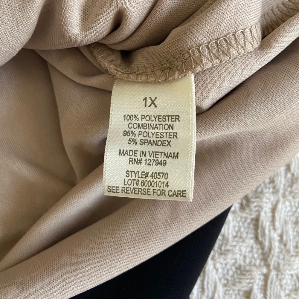 Emma & Michele Women Black Casual Dress 1X Plus - Image 5