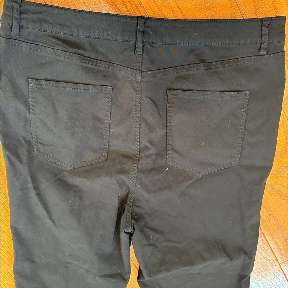 asos design black pant front slit - Image 5