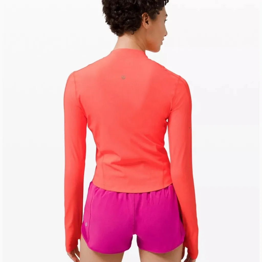 lululemon athletica Neon Orange Long Sleeve Top - Image 2