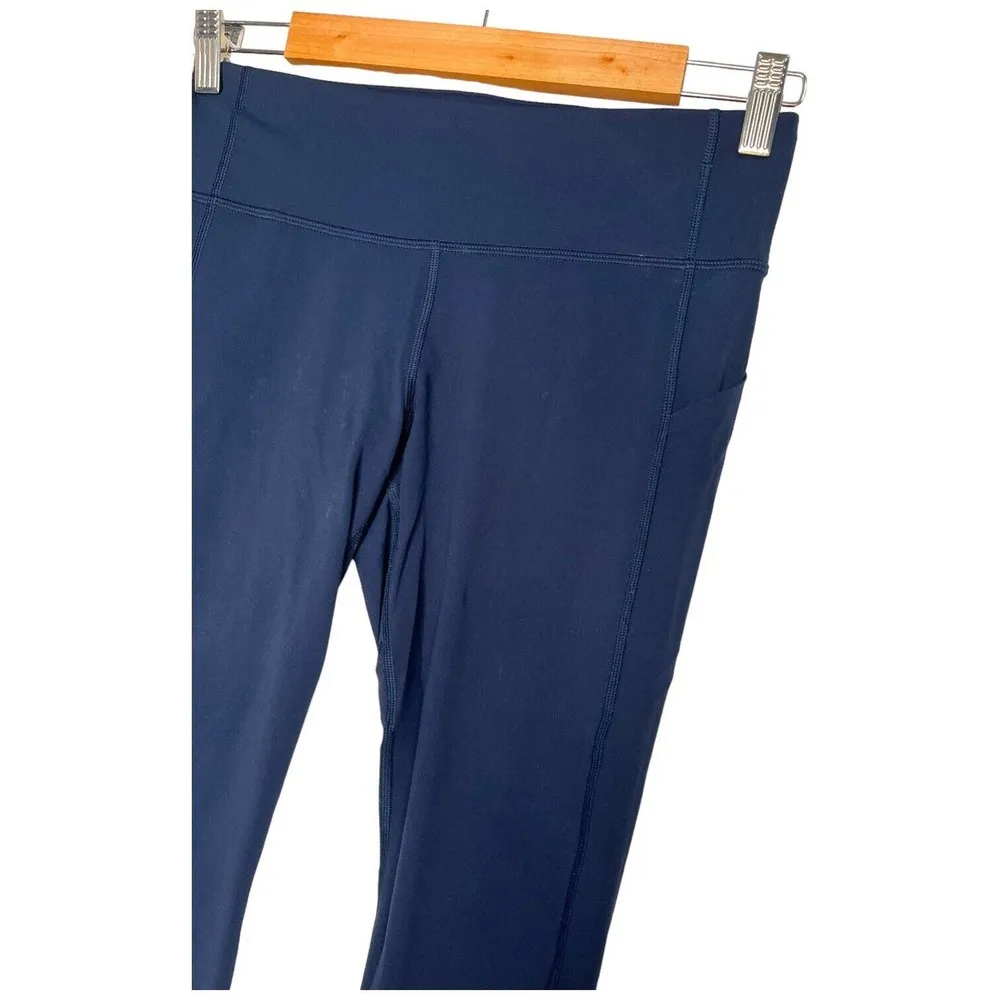 Lululemon Womens 6 Pace Rival Crop Full On Luxtreme 22 Inch W6AVOS Navy Blue - Image 7