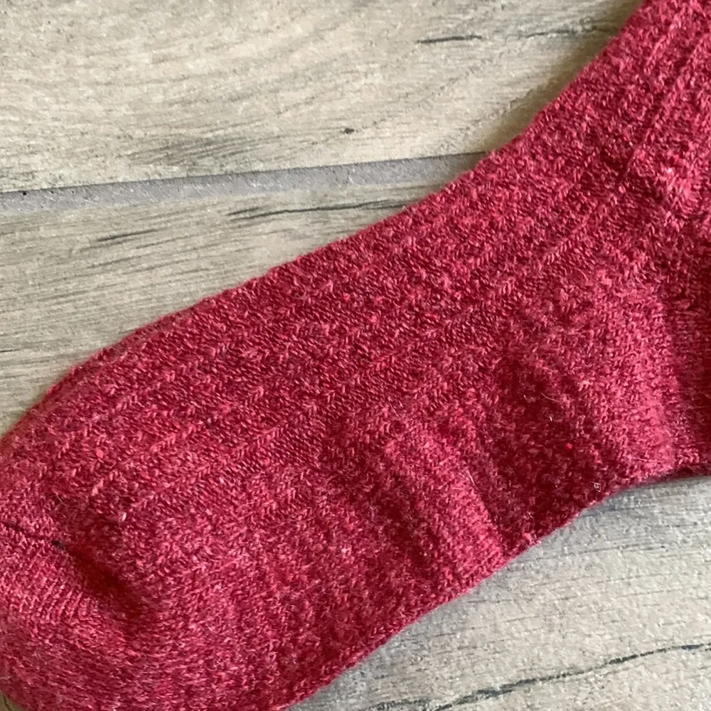 Burgundy crew socks - Image 5