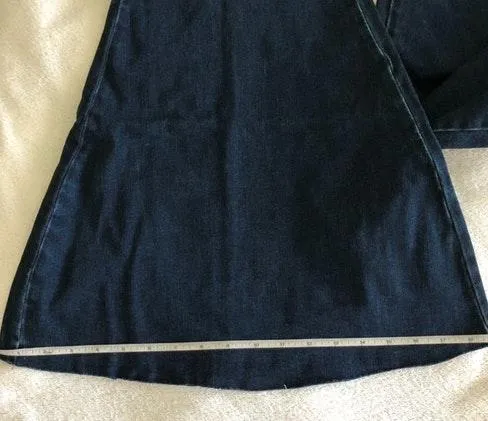 Super High Waist Lace Up Flare Jeans - Image 10