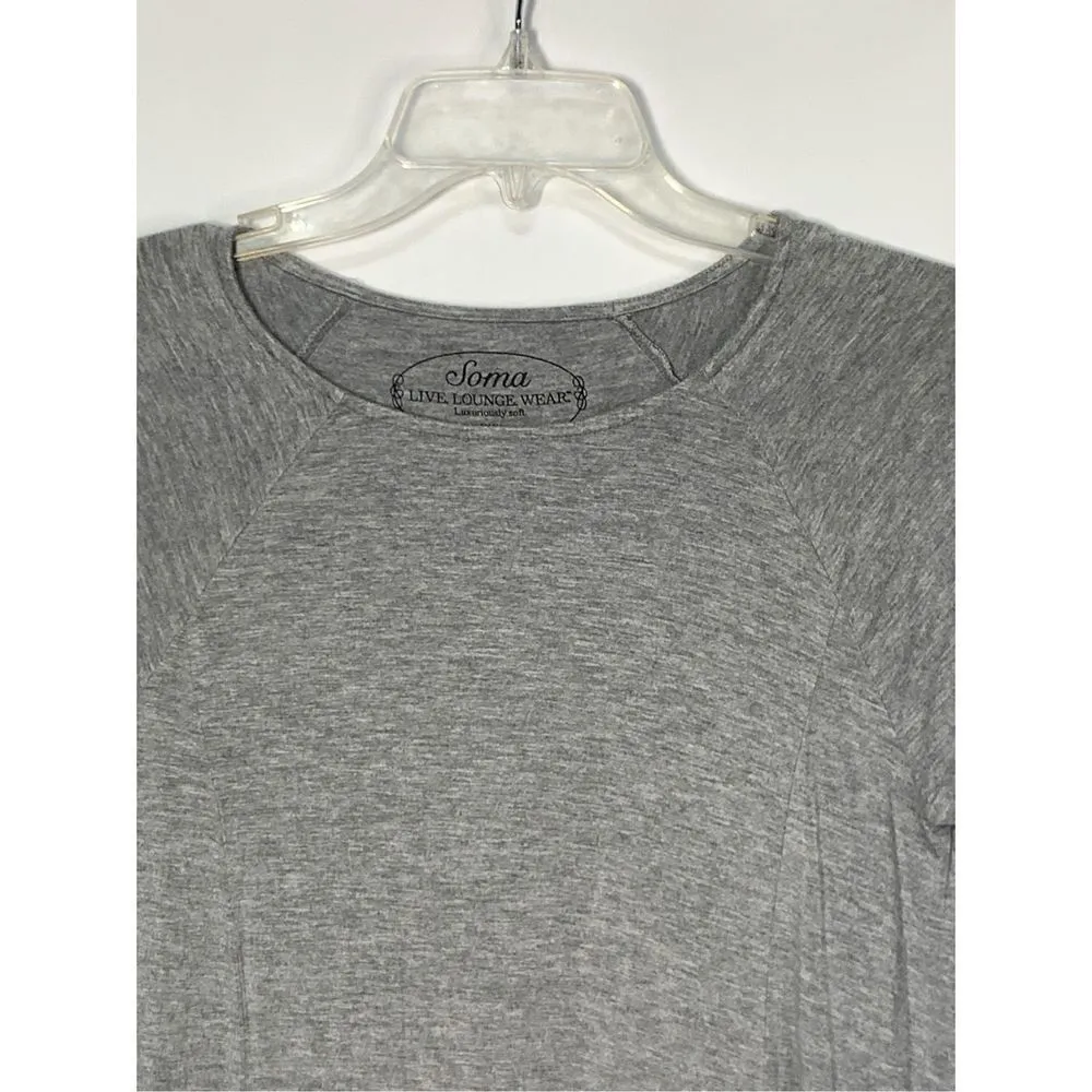 Soma Women's Live Lounge Wear Raglan Tunic Loungewear Gray Small - Image 4