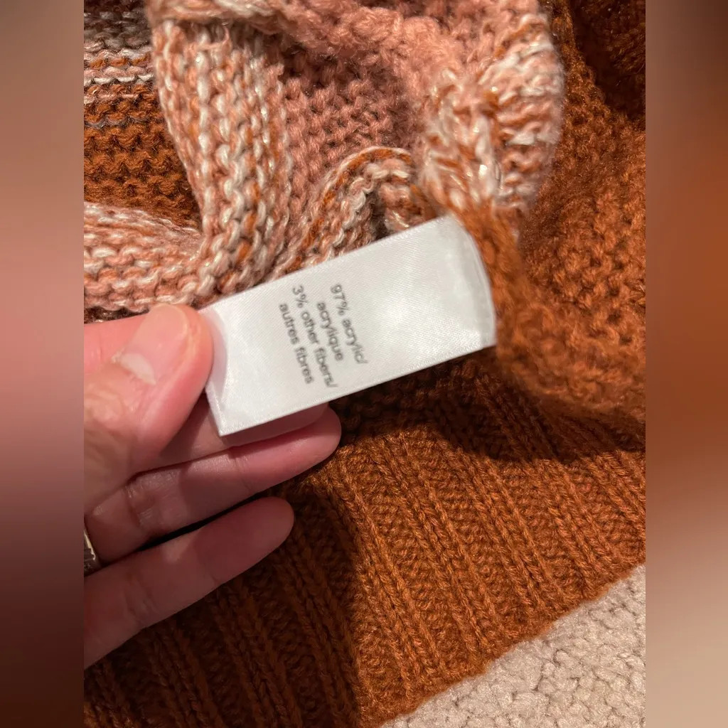 MAURICES Striped Raglan Chunky CrewNeck Fall Vibes Sweater - Image 4