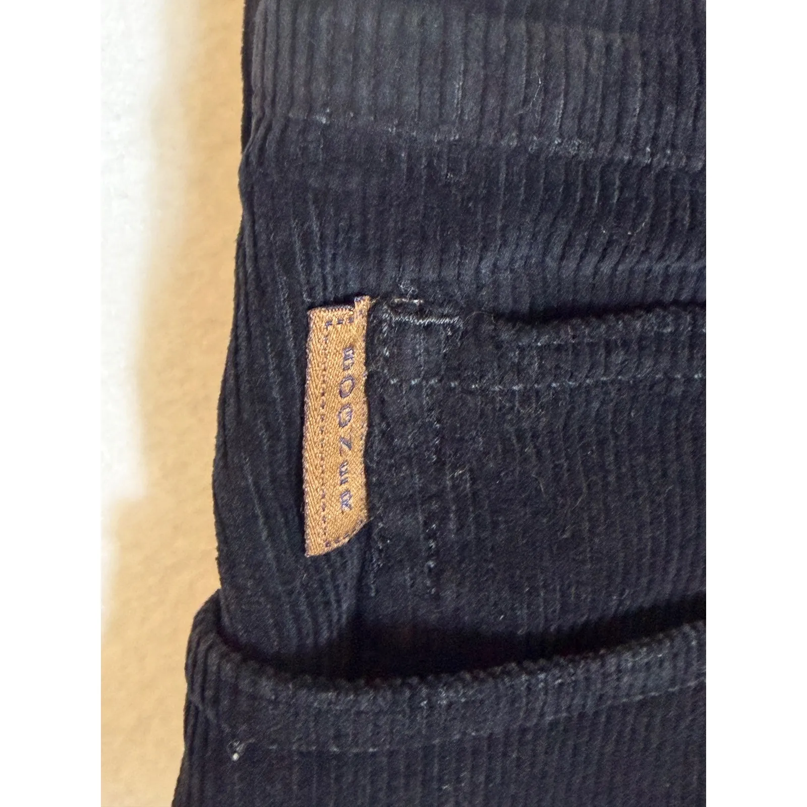 Bogner Black Corduroy Pants Women US 8 Long High Rise Straight Leg Trousers Size undefined - Image 11