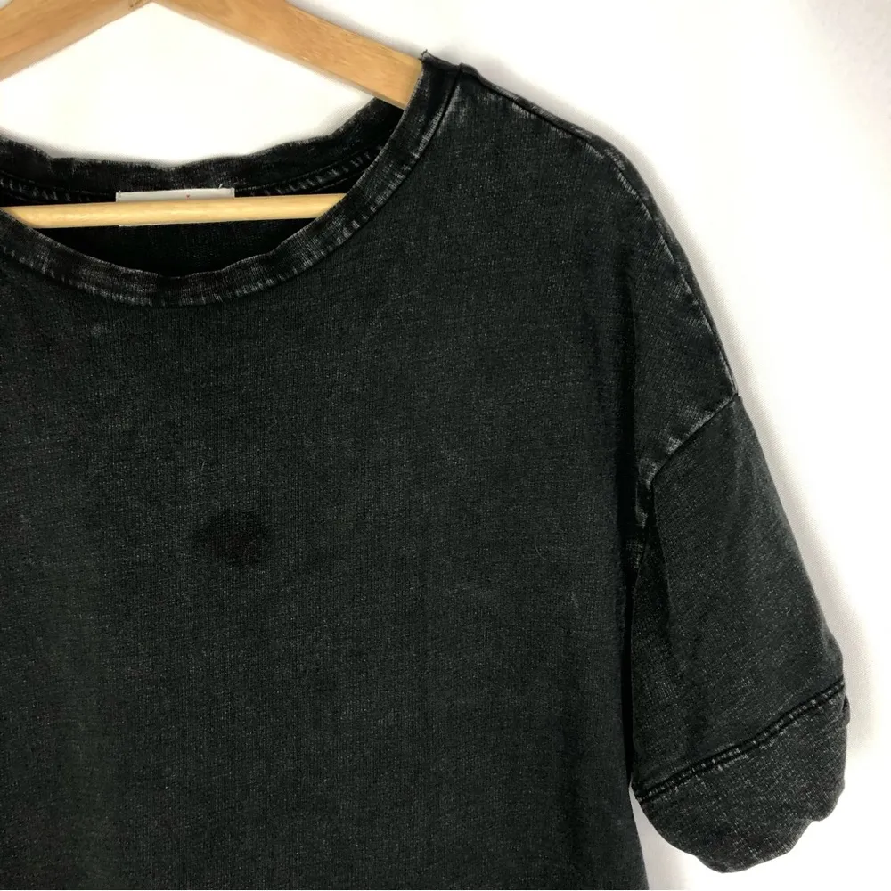 Elodie Faded Black Short Sleeve Mini T-Shirt Dress M - Image 3