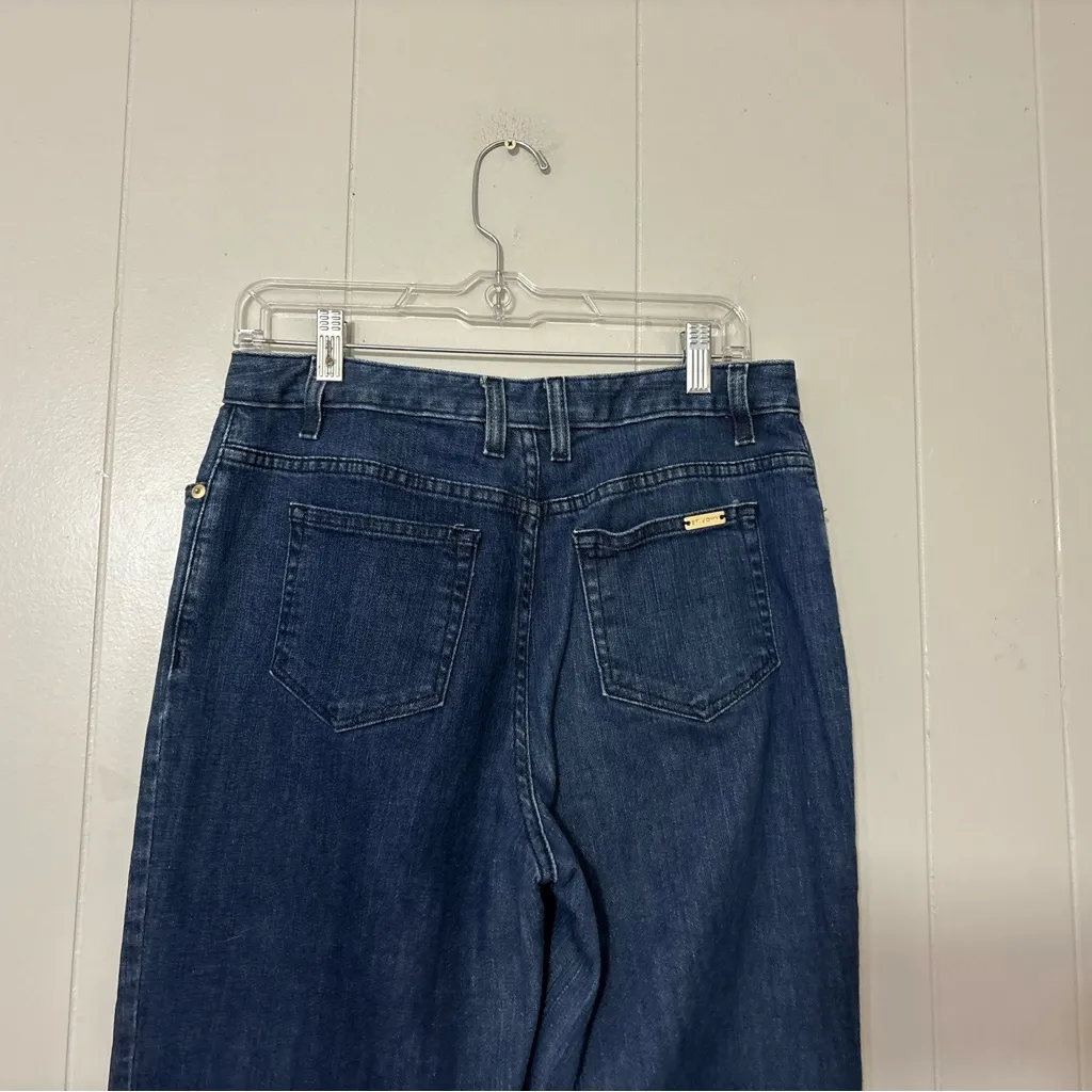 St. John Sport Straight Leg Jeans Blue Denim Women’s Size 8 Classic Fit - Image 8