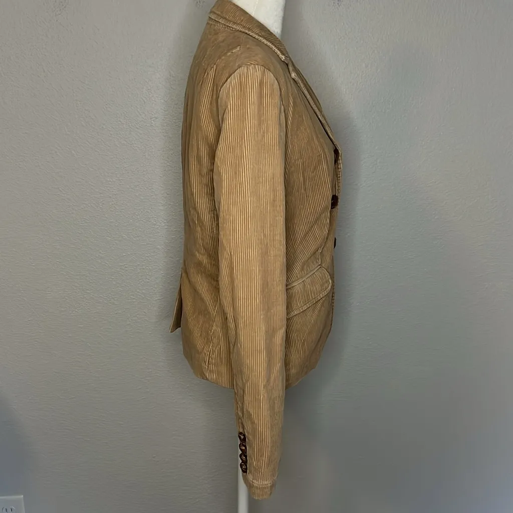 JCrew Vintage Corduroy Blazer Tan Size Small - Image 2