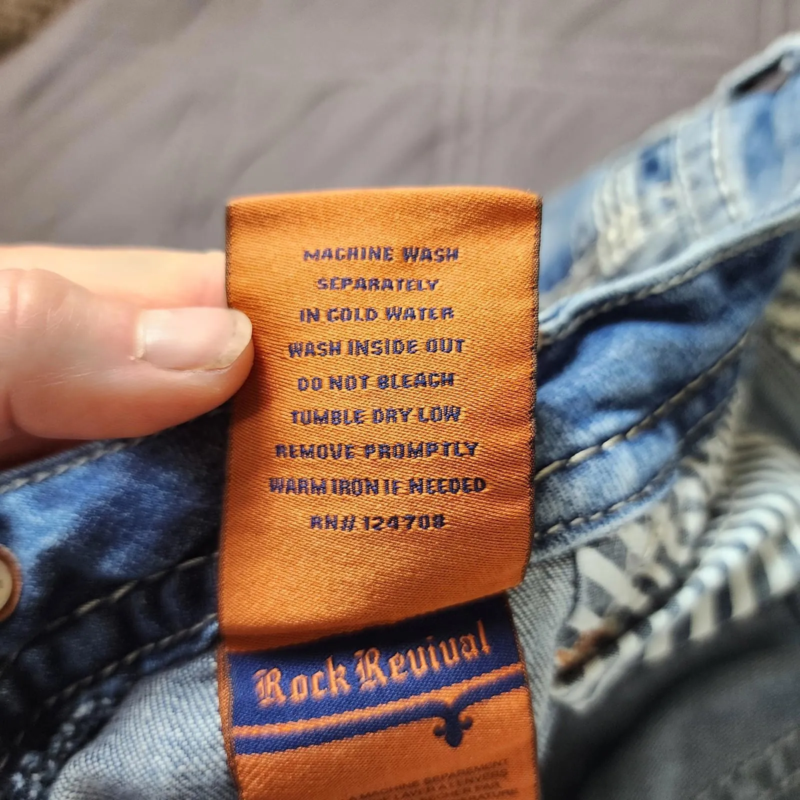 Rock Revival Sherri Easy Capri Womens 28 Distressed Embellished Denim Y2K Retro - Image 6