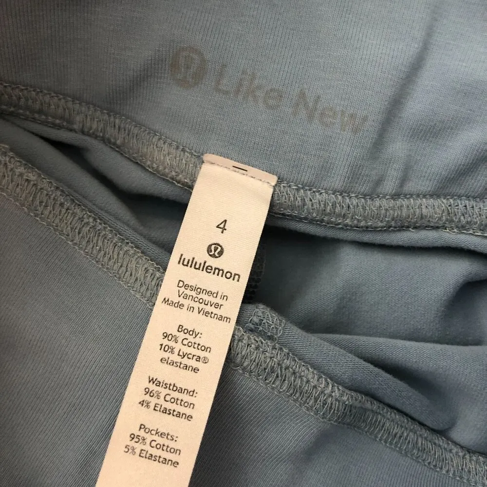 Lululemon Inner Glow Tight 28" Washed Chambray Blue 4 - Image 3