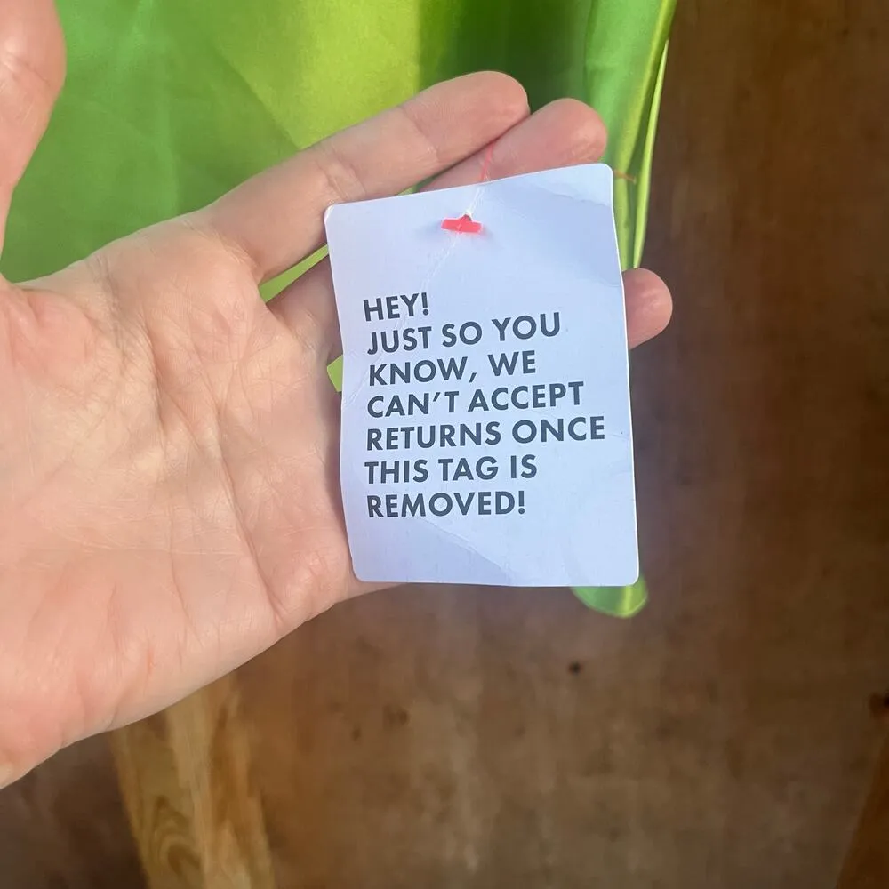 ASOS Design Women's Green Satin Slip Dress Size 2P. NWOT - Image 9