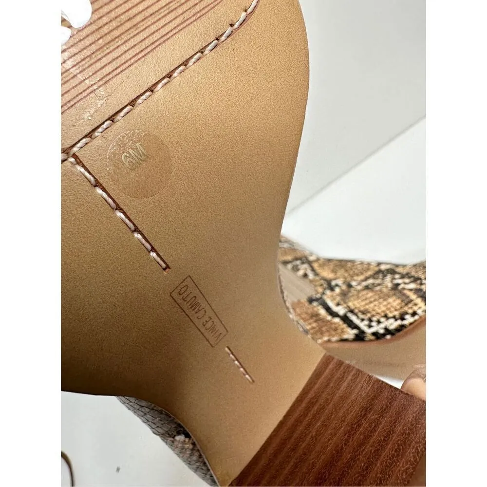 Vince Camuto Boots Size 6 Leather Animal Print Almond Toe Ankle Booties - Image 10